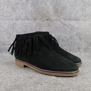 Steve Madden Shoes Womens 7 Booties Fringe Casual Fashion Leather Ankle Boot Zip